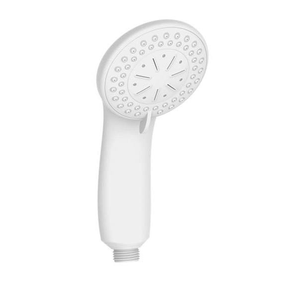 Seasons 3.5 In. Round 3-Function 1.8 GPM Handheld Showerhead, White