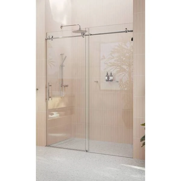 Glass Warehouse Eclipse 52-56"wx78"h Frameless Sliding Shower Door Chrome