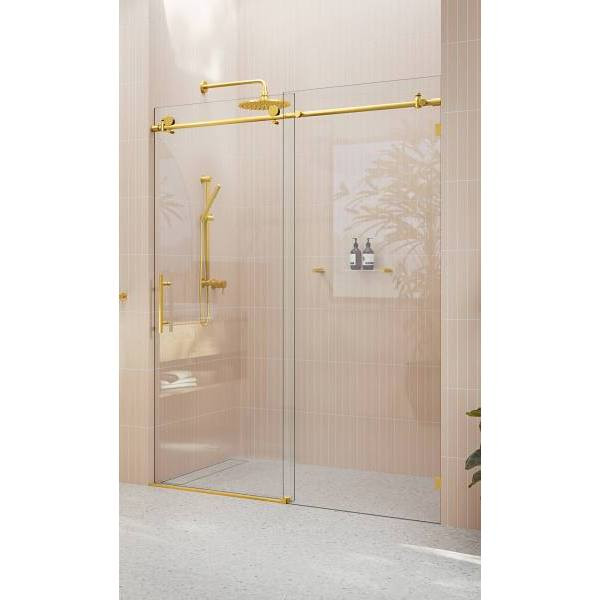 Glass Warehouse Eclipse 64"X78" Frameless Glass Shower Doors Gw-Sld-64-Sb