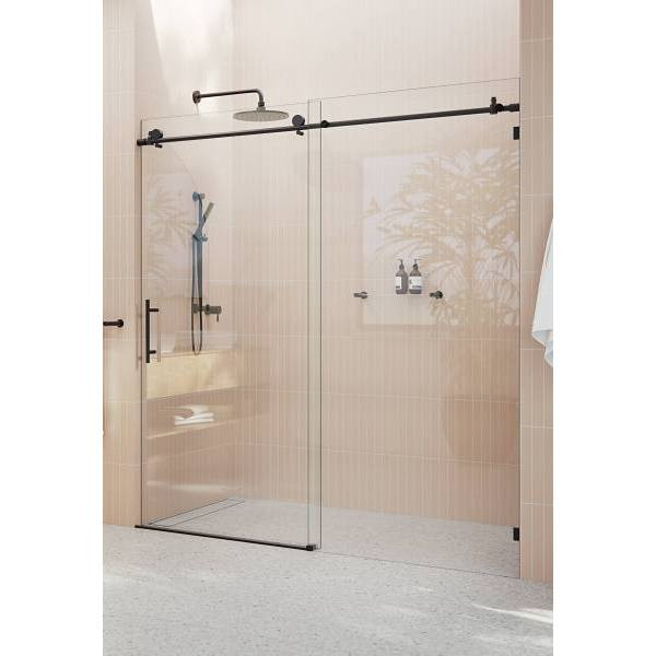 Glass Warehouse Eclipse 68"X78" Frameless Glass Shower Doors Gw-Sld-68-Mb