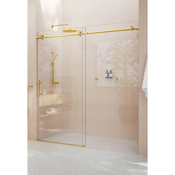 Glass Warehouse Eclipse 68"x78" Frameless Glass Shower Doors Gw-Sld-68-Sb