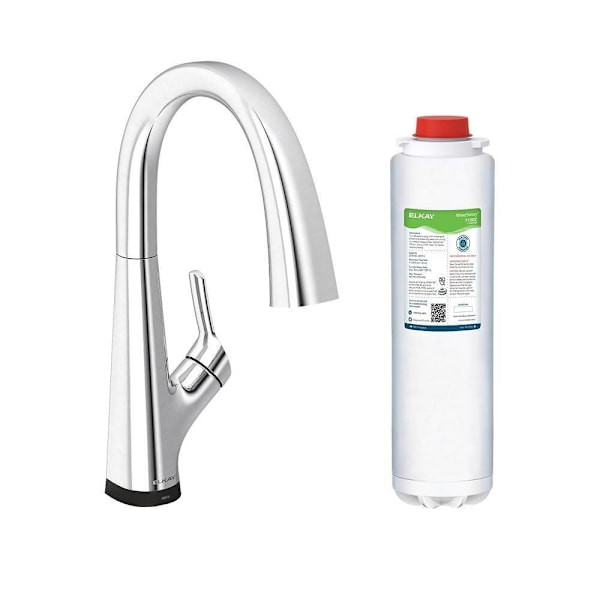 Elkay Avado Single Hole Kitchen Faucet Filtered Drinking Water Chrome