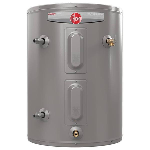 Rheem Professional Classic 28 Gal. Lowboy 6-Year 240-Volt 4500-Watt Electric Tank Water Heater With Side Connections