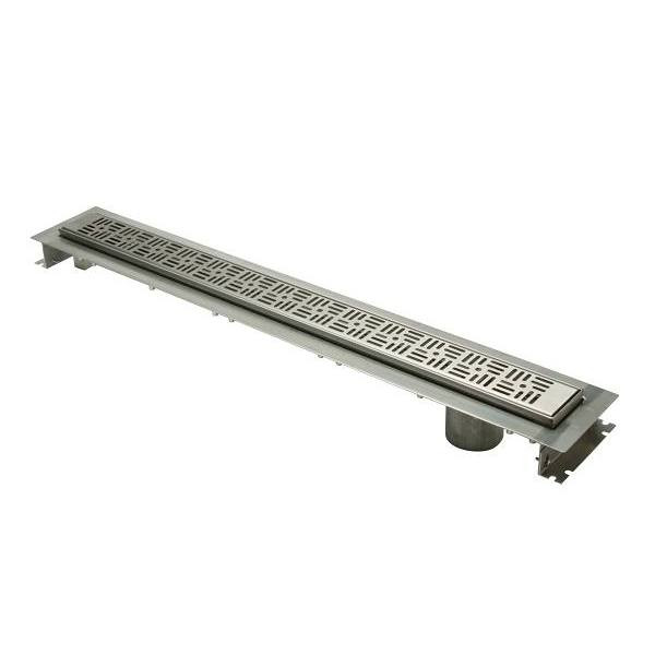 Zurn 28"Drain With Basket Weave Grate And Outlet