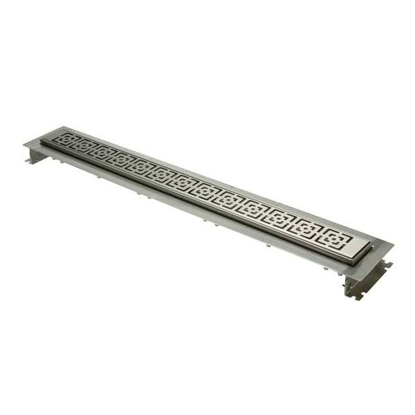 Zurn 28"Shower Drain With Decorative Block Grate