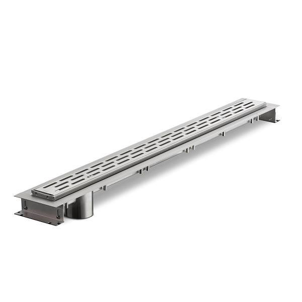 Zurn 32"Shower Drain With Outlet And Wave Grate