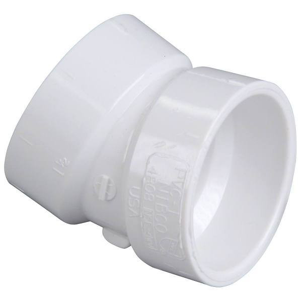 Nibco 6 PVC DWV 22-1/2-Degree Hub X Hub Elbow