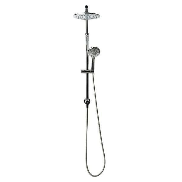Niagara Showerrail Dual Showerhead 1.75 GPM Combo W Slide Rail, Drill-Free