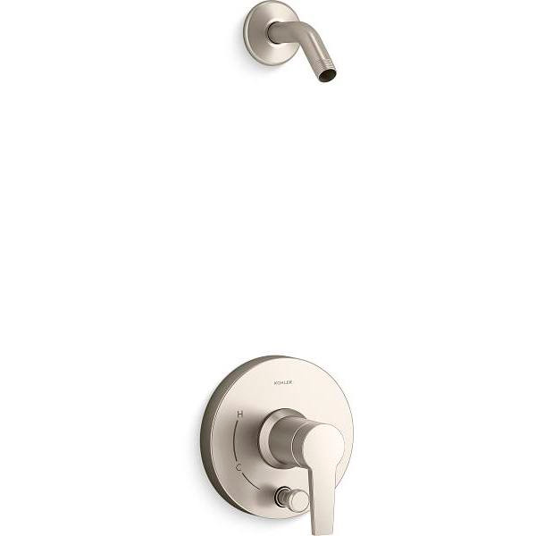Kohler Pitch Rite-Temp Shower Trim Kit Push-Button Diverter Less Showerhead
