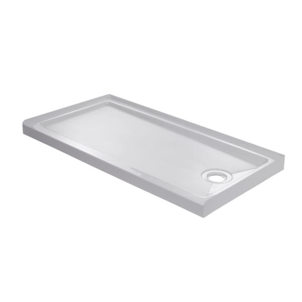 Seasons 60 In. X 30 In. Shower Base, Right Drain, White