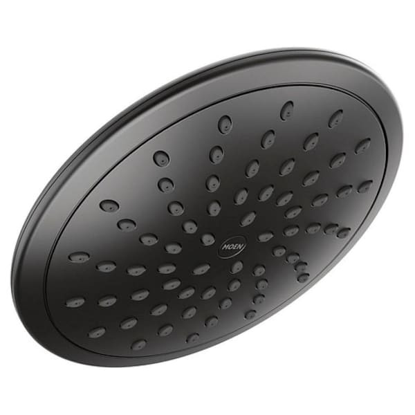 Moen Matte Black One-Function 8" Diameter Spray Head Rainshower