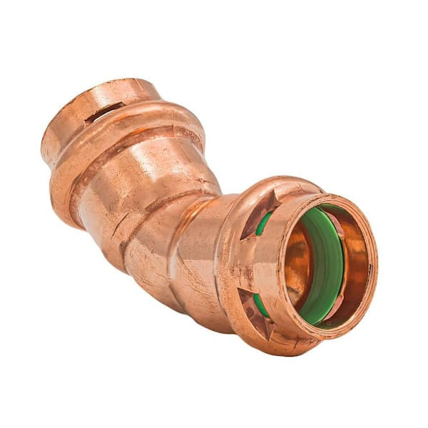 Quickfitting Surepress 1/2" Press X 1/2" Press Copper 45° Elbow Fitting