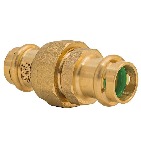 Quickfitting Surepress 1/2" Press X 1/2" Press Lead-Free Brass Union