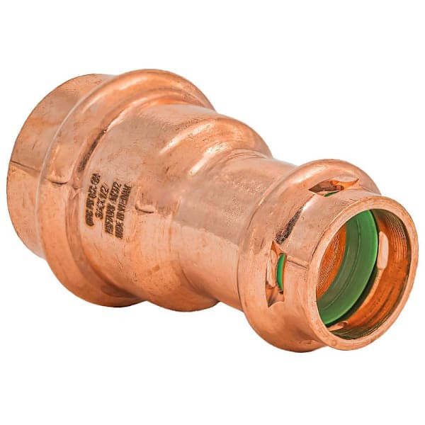 Quickfitting Surepress 3/4" Press X 1/2" Press Copper Reducing Coupling