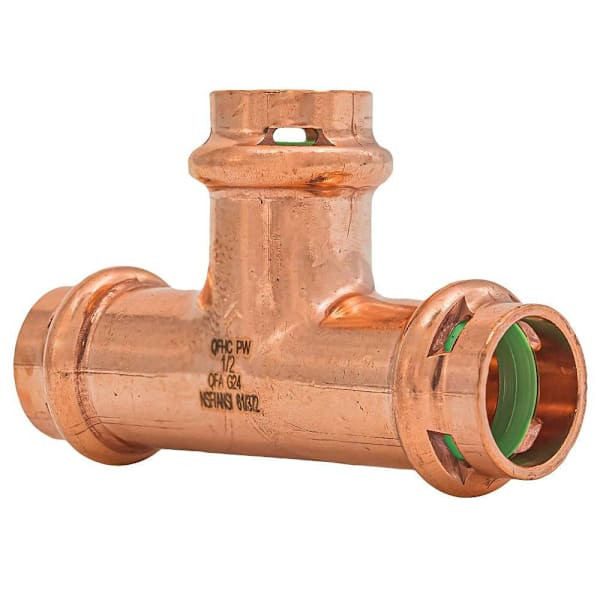 Quickfitting Surepress 1/2" X 1/2" X 1/2" Press Copper Tee Fitting