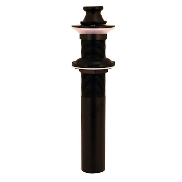 Westbrass Lift-And-Turn Lavatory Drain W/O Overflow Holes In Oil Rubbed Bronze