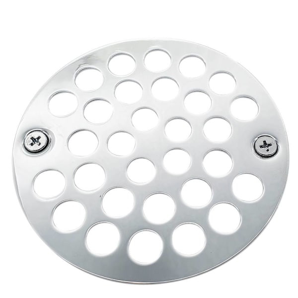 Westbrass 4 In. O.d. Shower Strainer Grill, Screw-In Style, In Polished Chrome