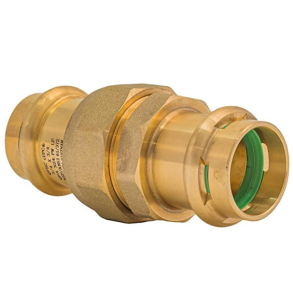 Quickfitting Surepress 3/4" Press X 3/4" Press Lead-Free Brass Union