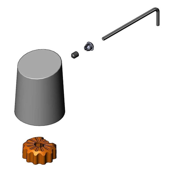 T&S Brass And Bronze Lakecrest Blank Push Button Cap Assembly