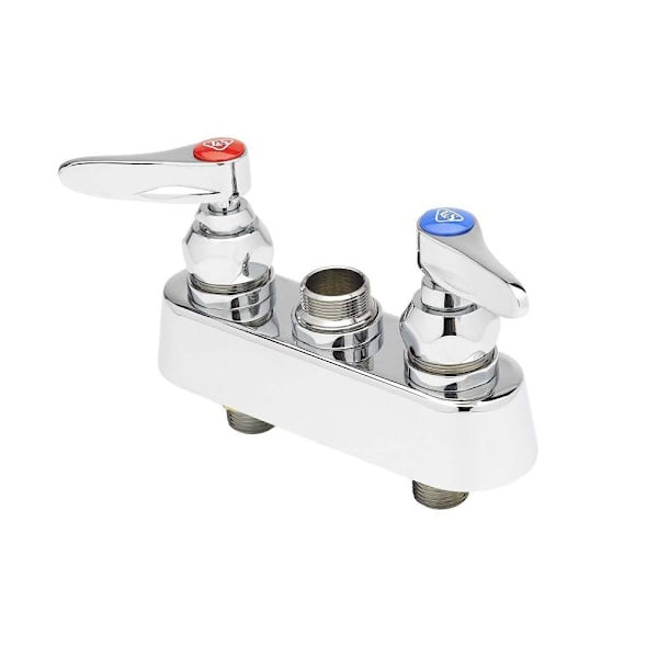 T&S Brass And Bronze Workboard Faucet 3-1/2" Cntrs Lever Hndls 1/2" Npt M Inlets