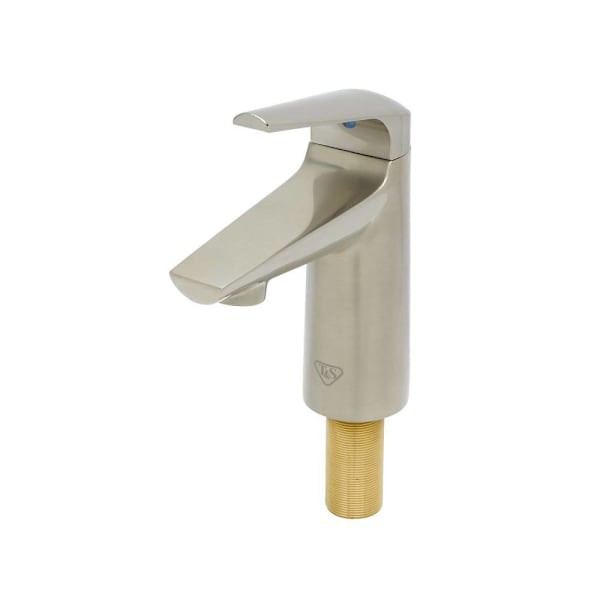 T&S Brass And Bronze Aesthetic Single Hole Single Handle Faucet Brushed Nickel