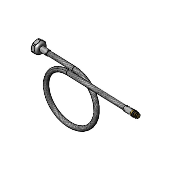 T&S Brass And Bronze Flex Connctor Hse 1/2" Npsm F Swivel Inlet M10x1 Connection