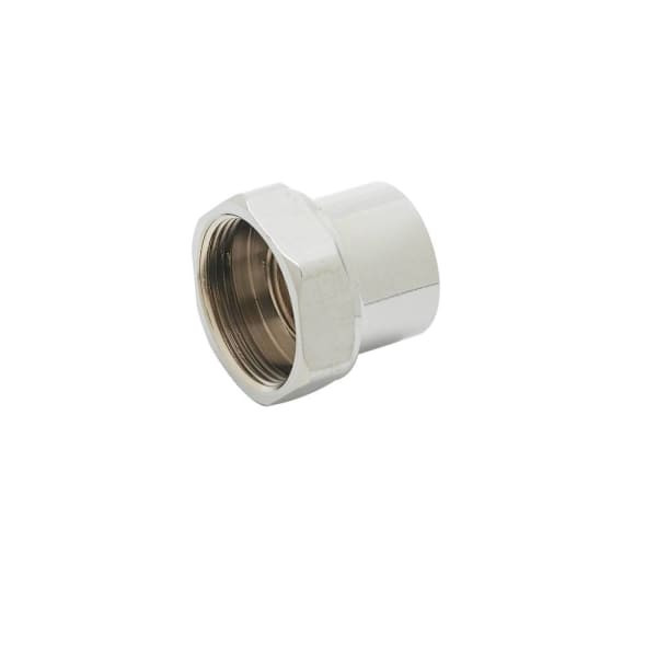 T&S Brass And Bronze Adapter, Swivel-To-Rigid Adapter Chrome-Plated
