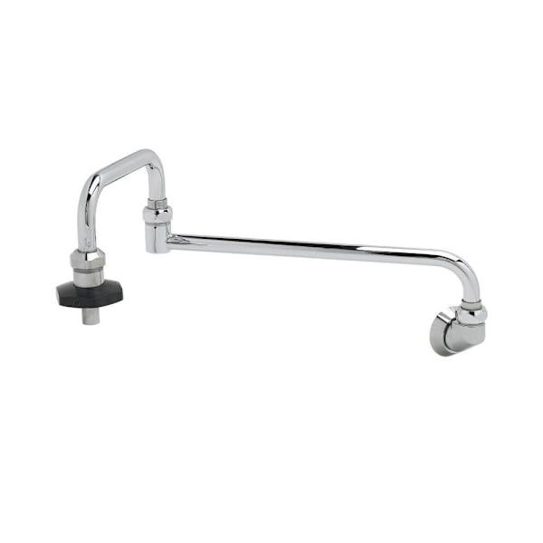 T&S Brass And Bronze Pot Filler Wall Mnt 18" Dbl Joint Nzzl Inslu On-Off Control