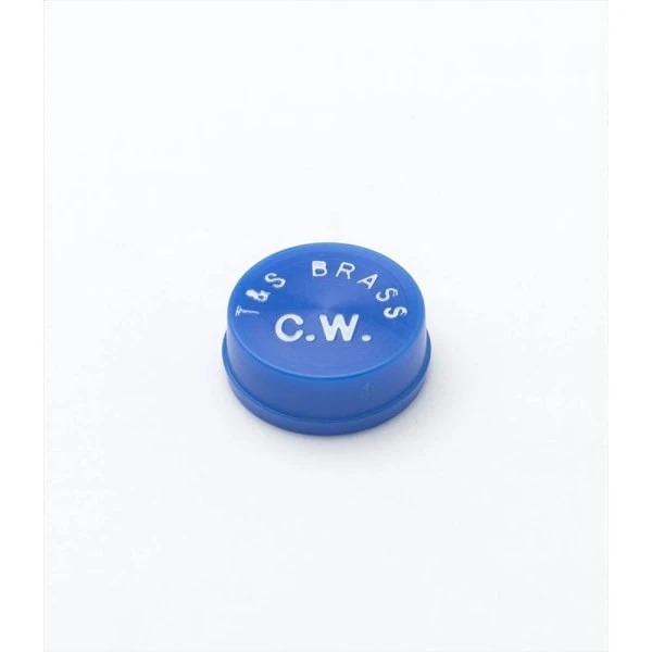 T&S Brass And Bronze Snap-In Index, Medium Blue, Cold Water Cw