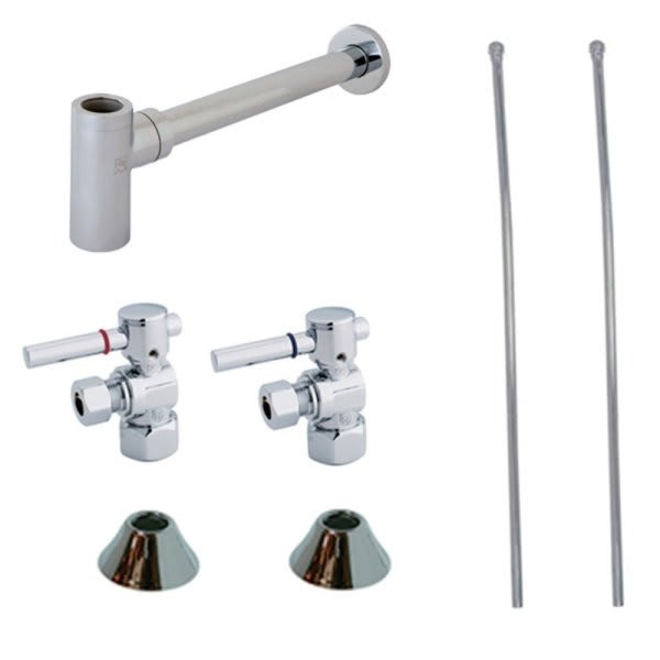 Kingston Brass Cc43101dllkb30 Plumbing Sink Trim Kit With Bottle Trap