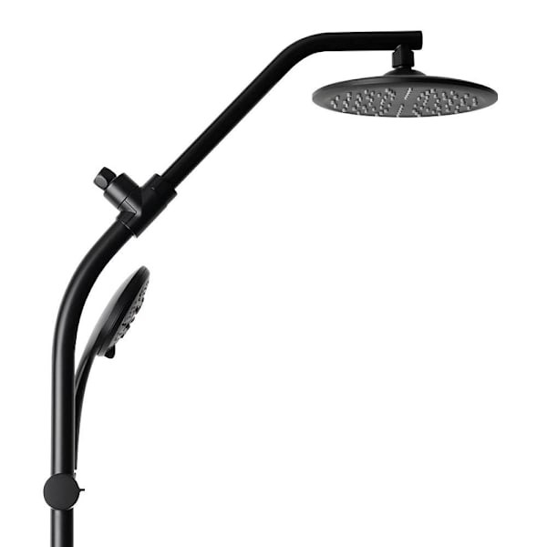 Niagara Shower Rail Kit W/ 8" Rain 6-Spray Handheld Showerhead