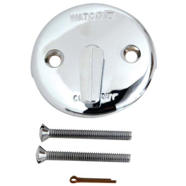 Watco Tub Overflow Plate Trip Lever Chrome Plated