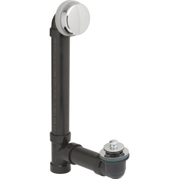 Watco Innovator Lift And Turn Bath Waste Drain Sch 40 Black Abs Chrome Plated