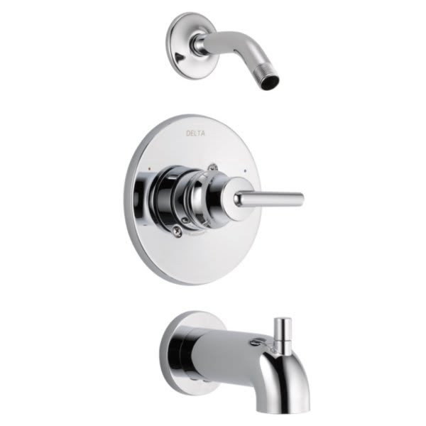 Delta 14 Series Tub/Shower Faucet Trim, 1.75 GPM Shower, Chrome