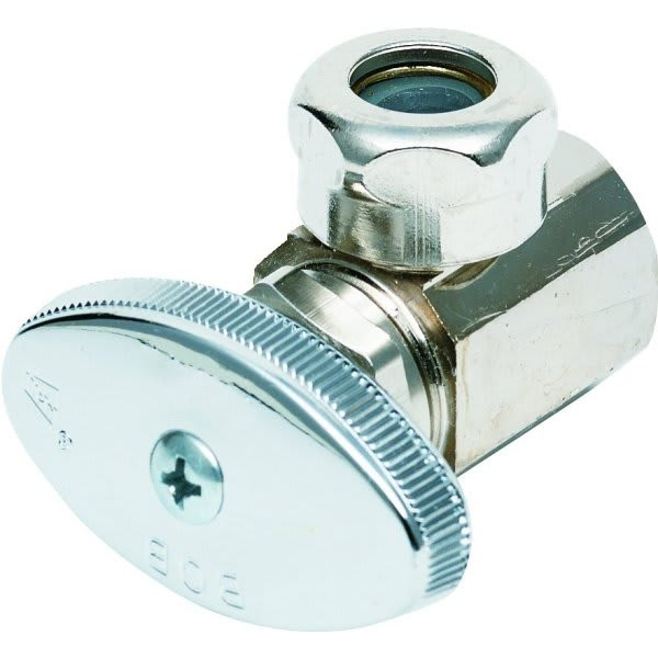 Maintenance Warehouse Multi-Turn Angle Stopvalve 1/2 In. X 7/16 In. FIP X 1/2 In. Slip Joint