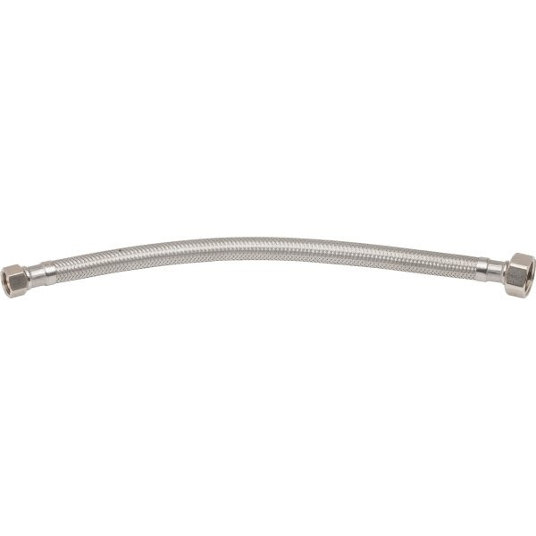 Maintenance Warehouse Stainless Steel Faucet Supply Line 16" 3/8 Comp X 1/2 Fip