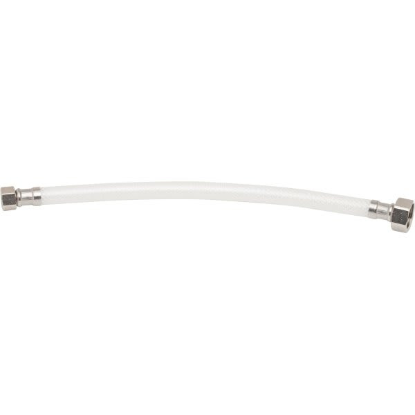 Maintenance Warehouse Pvc Faucet Supply Line 12" 3/8 Flare X 1/2 Fip