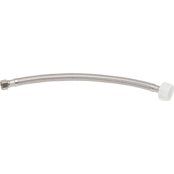 Maintenance Warehouse Stainless Steel Toilet Supply 12" 3/8 Flare X 7/8 Ballcock
