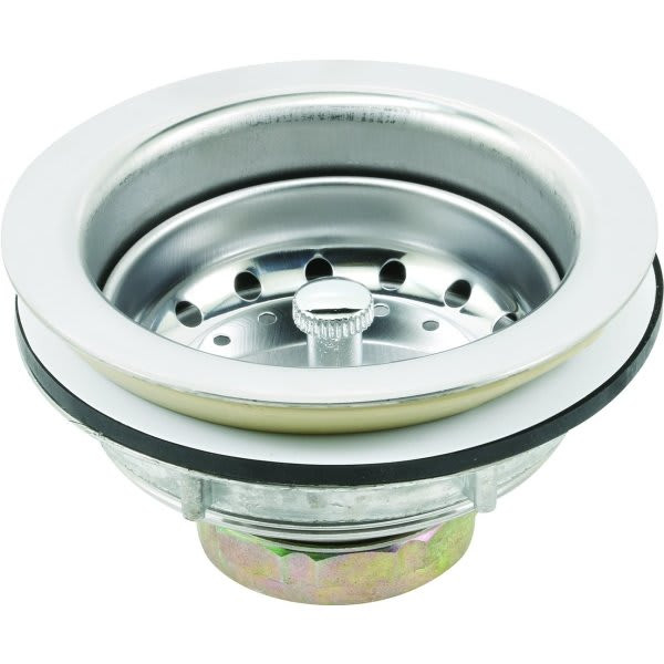 Maintenance Warehouse Replacement Kitchen Sink Strainer For Watts Big Boy, Chrome