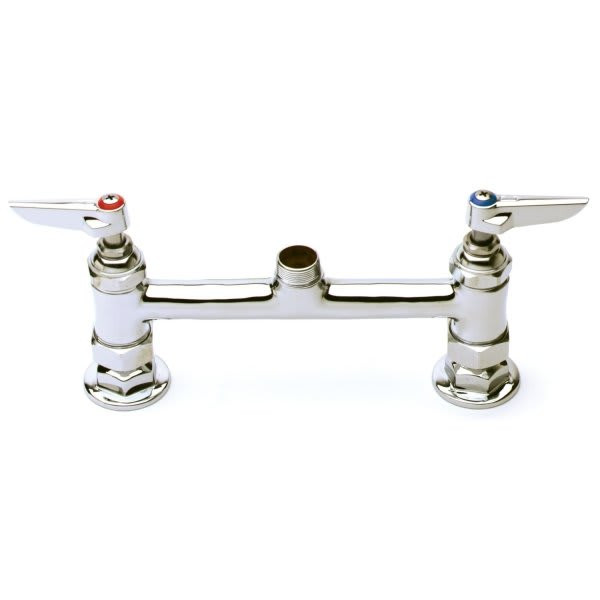 T & S Pantry Faucet 8" Centerset Less Nozzle Lever Handles Chrome