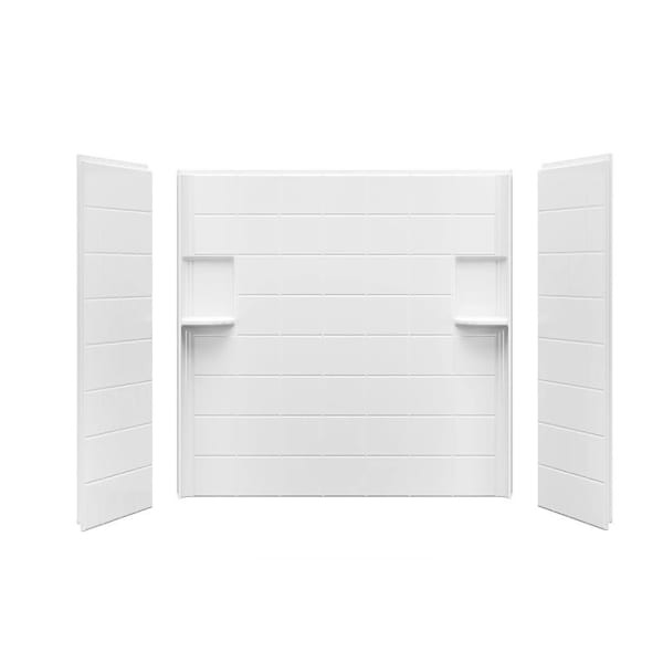 E.l. Mustee Topaz 30 X 60 Direct To Stud Fiberglass Bathtub Wall