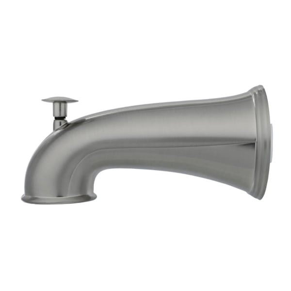 Danco 6 In. Decorative Tub Spout With Pull Up Diverter In Brushed Nickel