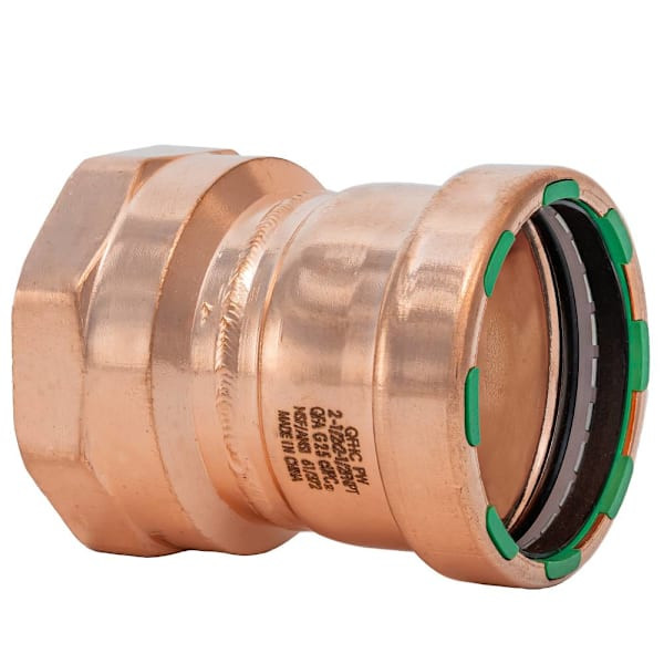 Quickfitting Surepress 2-1/2" Press X 2-1/2" Fnpt Copper Female Adapter
