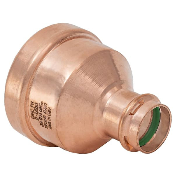 Quickfitting Surepress 2-1/2" Press X 1" Press Copper Reducing Coupling
