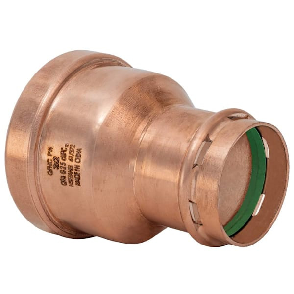Quickfitting Surepress 3" Press X 2" Press Copper Reducing Coupling