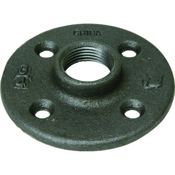 Mueller Streamline Black Malleable Floor Flange 1/2"