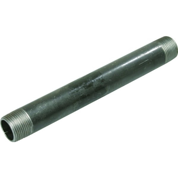 Mueller Streamline Black Malleable Nipple 1/2" X 6"