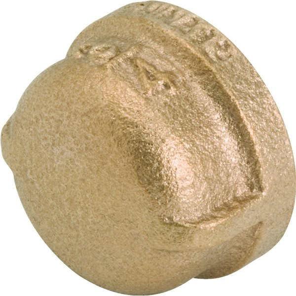 Mueller Streamline Brass Banded Cap, 1/2", No Lead