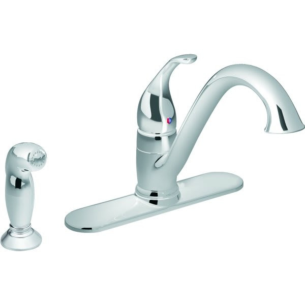 Moen Camerist Low-Arc Kitchen Faucet, 1.5 Gpm, Chrome, 1 Handle