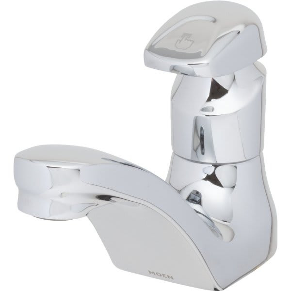 Moen M-Press Bathroom Faucet, 0.5 Gpm, 3" Spout, Chrome, 1 Handle